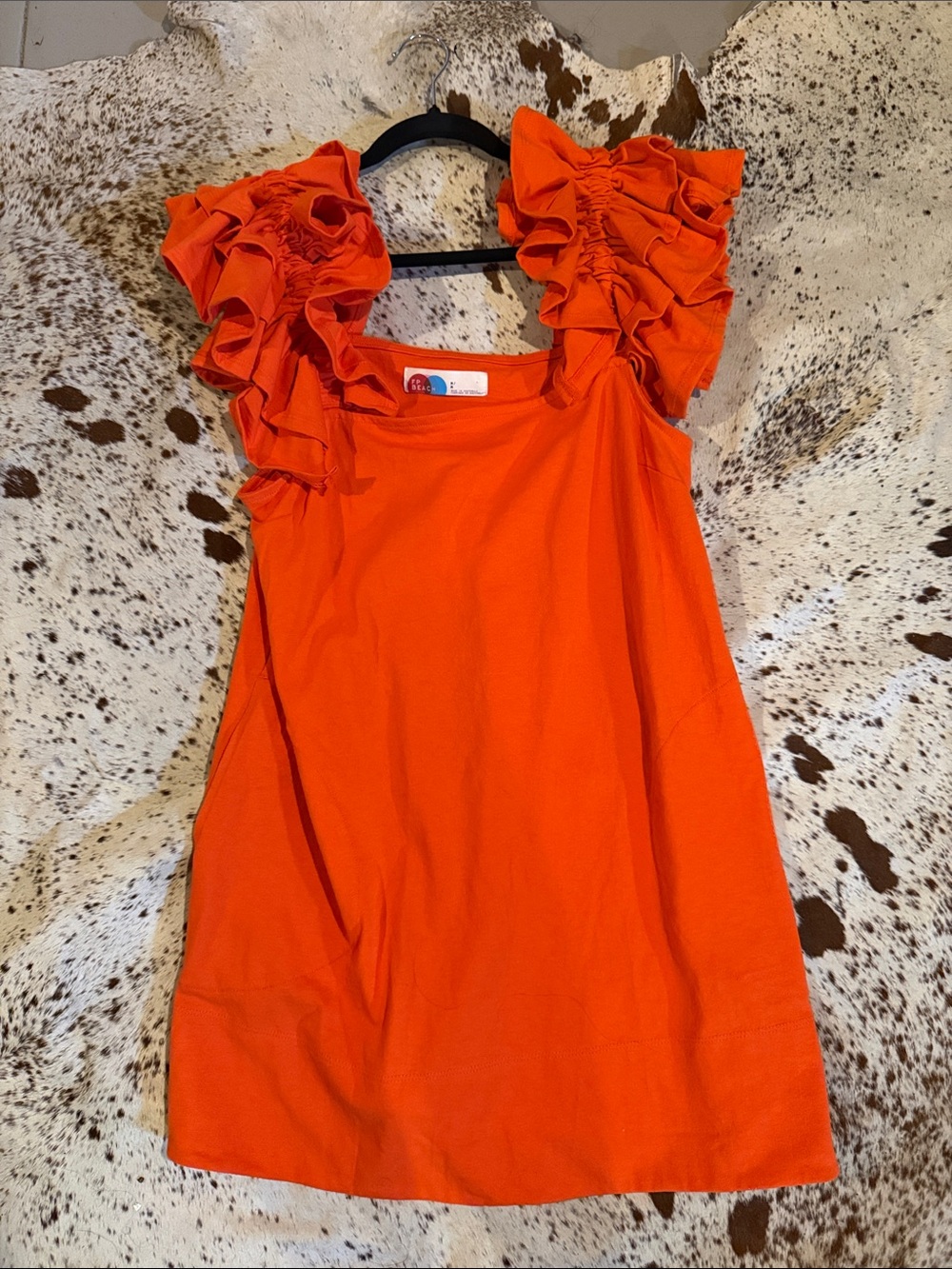 Free People Poppy Ruffle-Sleeve Josie Mini Dress